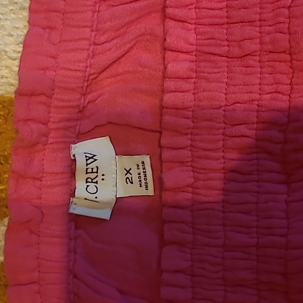 J.crew gauzy lined sleeveless shirt.size 2x